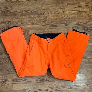 Quiksilver Girl's Vibrant Orange Snow Pants